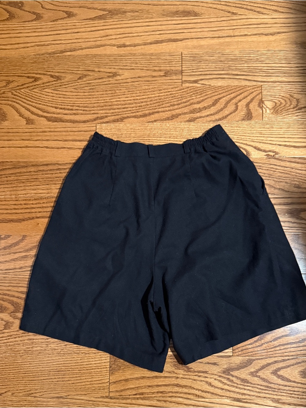 Harly Jae Black High Waist Women’s Raw Silk Shorts - Picture 4 of 9